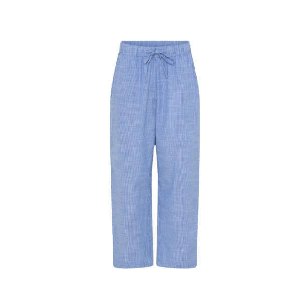 Frau Sydney string long pant - Medium Blue Stripe