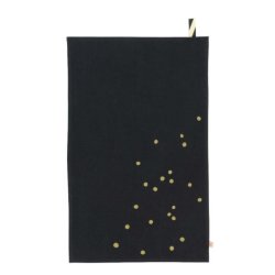 Kitchen Towel dots - caviar 