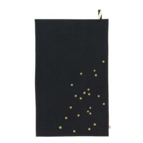 Kitchen Towel dots - caviar 
