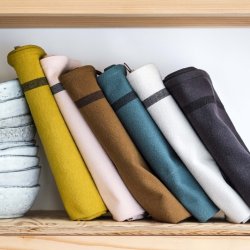 Kitchen Towel Stripes - ardoise