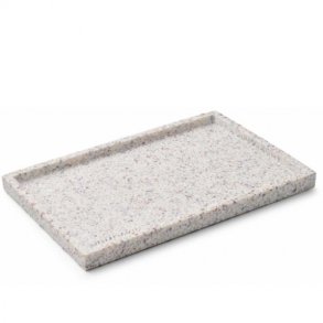 Terrazzo tray - brown