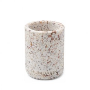  Terrazzo tooth brush mug - brown