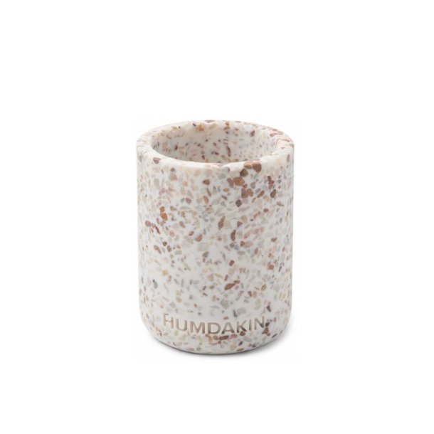  Terrazzo tooth brush mug - brown