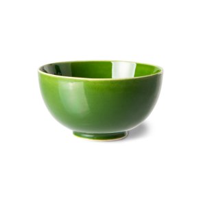The emeralds ceramic dessert bowl - green