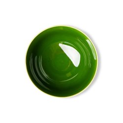 The emeralds ceramic dessert bowl - green