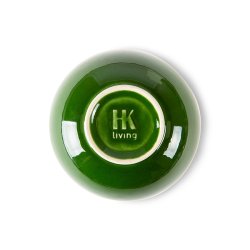 The emeralds ceramic dessert bowl - green