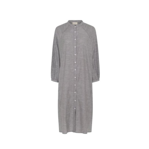 Frau Tokyo skjortekjole - Coffee Quartz Stripe