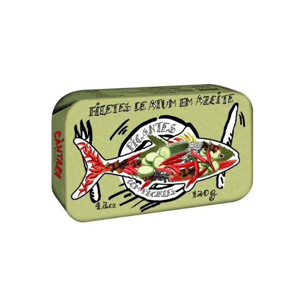 Tunfilet i olivenolie og pickles