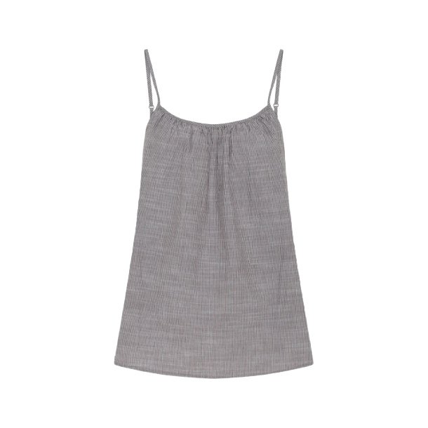 Frau Vancouver top - Coffee Quartz Stripe