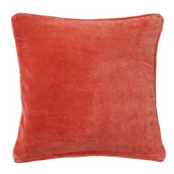 Velour pude - velvet terracotta