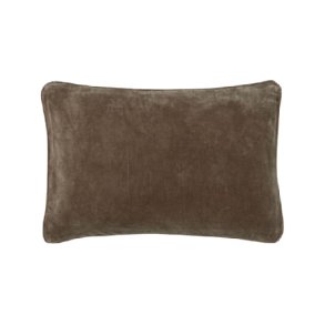 Velour pude - velvet walnut