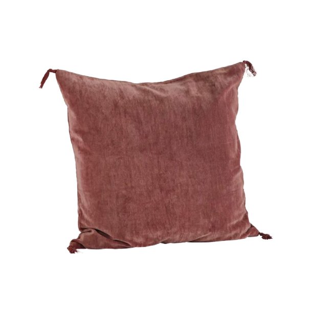 Velvet Cushion - dark rose