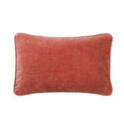 Velour pude - velvet redwood