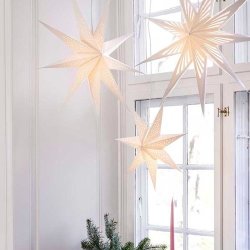 Papirstjerne Vivien 80 White