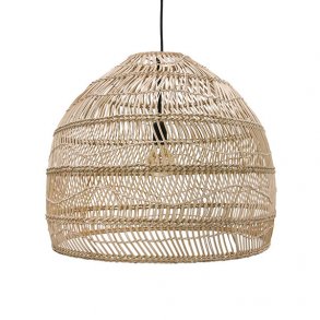 Wicker hanging lamp natur - medium