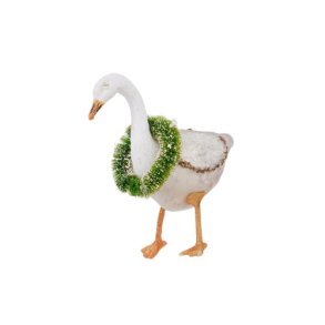 Xmas Ornament Goose  White
