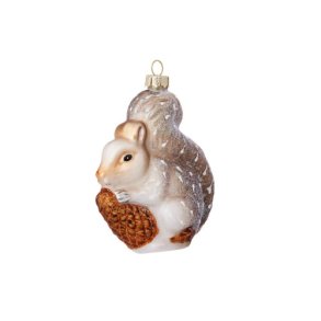 Xmas Ornament Squirrel  Champagne
