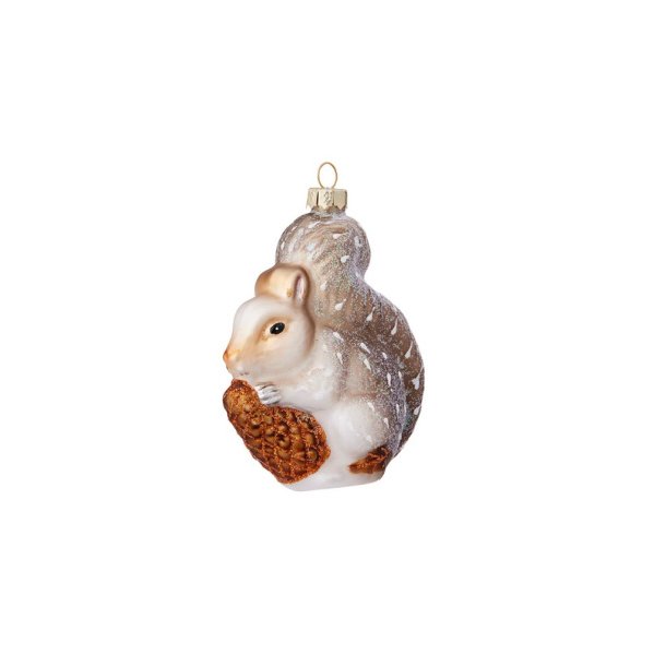 Xmas Ornament Squirrel  Champagne